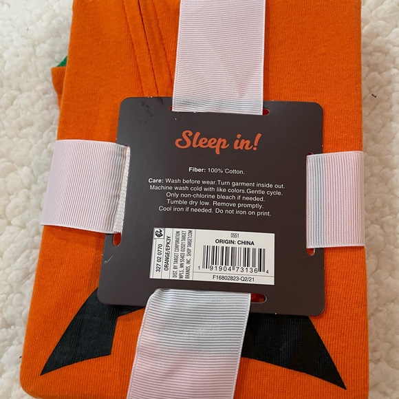 🆕 Target Infant 🎃 Pumpkin Halloween Sleep N Play, 3-6Mos, One Piece Sleep PJs - Picture 3 of 3